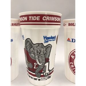 90s Alabama 5 Football Stadium Cups Souvenir Cups - National Champs